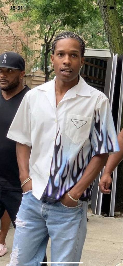 prada flame shirt asap rocky|Prada x Adidas originals forum.